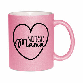 Glitzertasse - Beste Mama