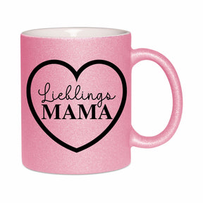Glitzertasse - Lieblingsmama
