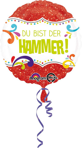 Folienballon Du bist der Hammer