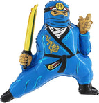 XL Folienballon Ninja Blau