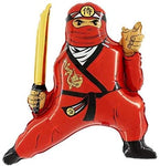 XL Folienballon Ninja Rot