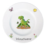 Kindergeschirr 3-tlg. Dinosaurier mit Wunschname