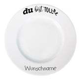 Frühstücksteller Du bist toll