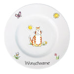 Kindergeschirr 3-tlg. Katze mit Wunschname