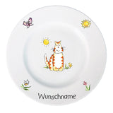 Kindergeschirr 3-tlg. Katze mit Wunschname