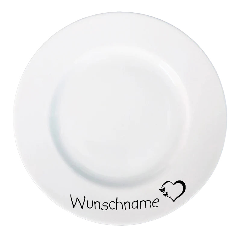 Frühstücksservice 3-tlg. Schmetterling mit Wunschname