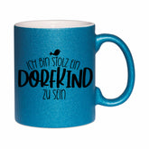 Glitzertasse - Ich bin stolz ein Dorfkind zu sein