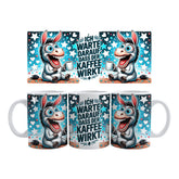 Tasse - Esel - Ich warte darauf, dass der Kaffee wirkt