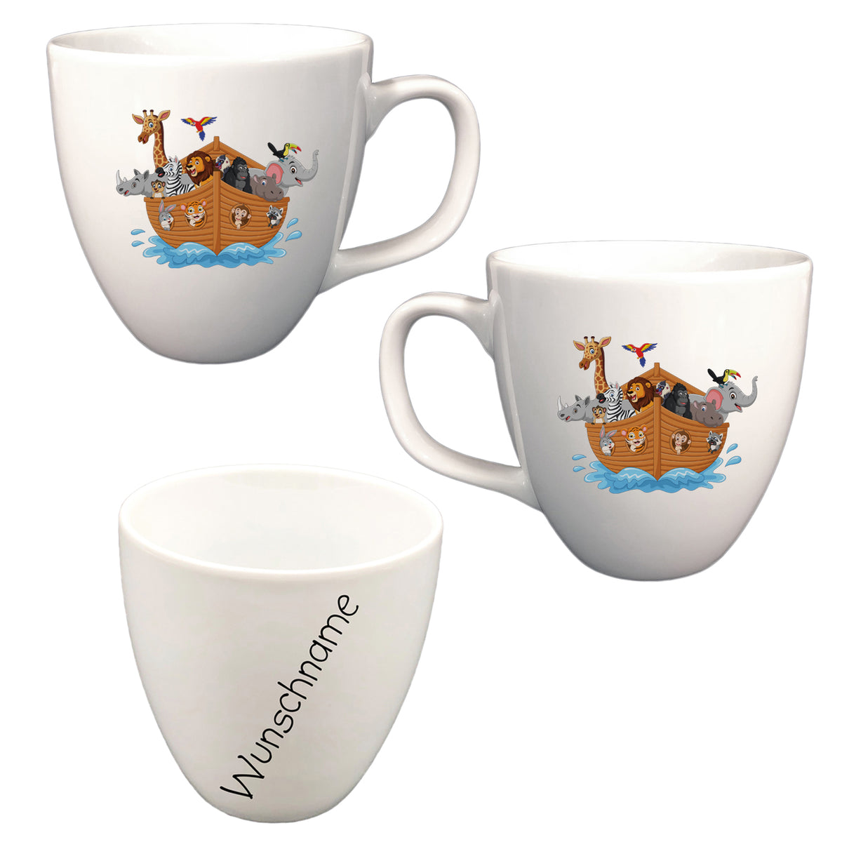 Tasse XL Arche Noah mit Wunschname