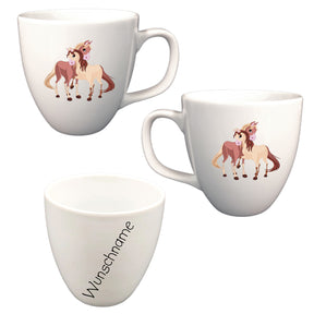 Tasse XL Pferde 2 mit Wunschname