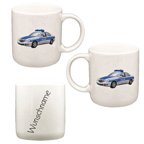 Tasse L Polizei mit Wunschname