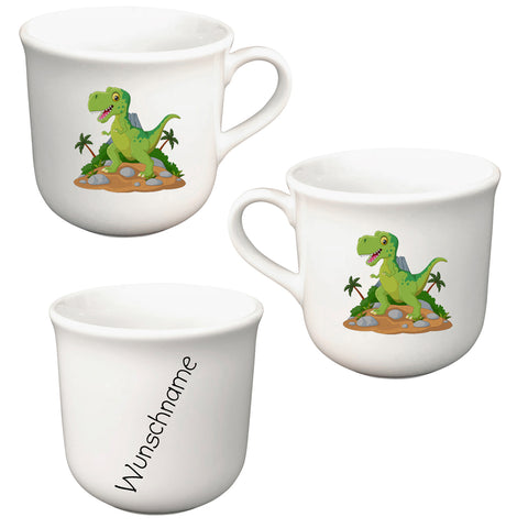 Tasse Kindertasse Dinosaurier mit Wunschname