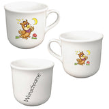 Tasse Kindertasse Eule mit Wunschname