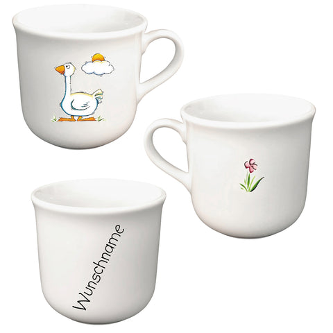 Tasse Kindertasse Gans mit Wunschname