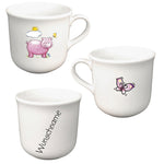 Tasse Kindertasse Schwein mit Wunschname