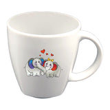 Tasse Kindertasse eckig Elefant 2 mit Wunschname