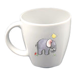 Tasse Kindertasse eckig Elefant mit Wunschname