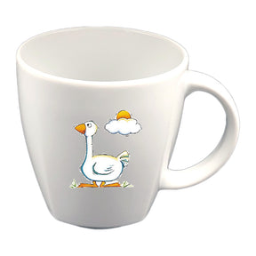 Tasse Kindertasse eckig Gans mit Wunschname