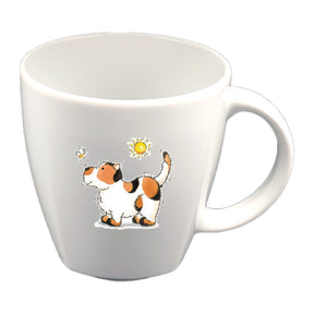 Tasse Kindertasse eckig Hund mit Wunschname