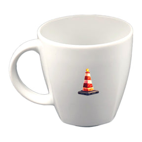 Tasse Kindertasse eckig Radlader mit Wunschname