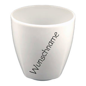 Tasse Kindertasse eckig Eule mit Wunschname