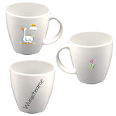 Tasse Kindertasse eckig Gans mit Wunschname