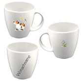 Tasse Kindertasse eckig Hund mit Wunschname