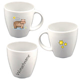 Tasse Kindertasse eckig Nilpferd mit Wunschname