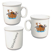 Tasse Kinderbecher Arche Noah mit Wunschname