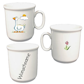 Tasse Kinderbecher Gans mit Wunschname