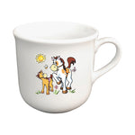 Tasse Kindertasse Pferde mit Wunschname
