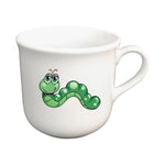 Tasse Kindertasse Wurm mit Wunschname