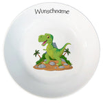 Müslischale Breischale Dinosaurier mit Wunschname