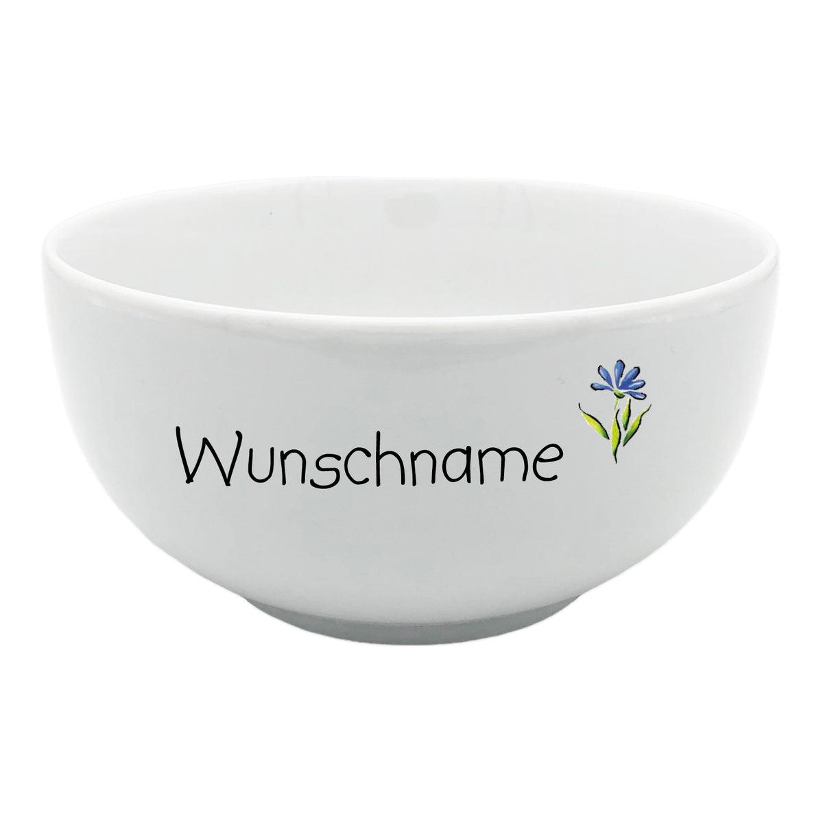 Müslischale Porridge Schale Springtime blaue Blume mit Wunschname