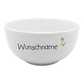 Müslischale Porridge Schale Springtime rote Blume mit Wunschname