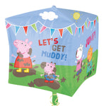 Folienballon Peppa Pig Würfel