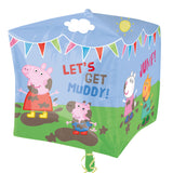 Folienballon Peppa Pig Würfel