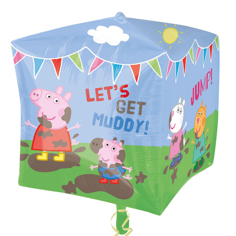 Folienballon Peppa Pig Würfel