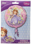 Folienballon Disney Sophia Happy Birthday