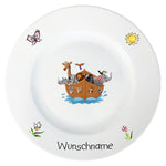 Kindergeschirr 5-tlg. Arche Noah mit Wunschname