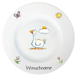 Kindergeschirr 5-tlg. Gans mit Wunschname