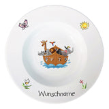 Kindergeschirr 5-tlg. Arche Noah mit Wunschname
