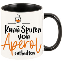 Tasse - Kann Spuren von Aperol enthalten
