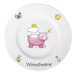 Kindergeschirr 5-tlg. Schwein mit Wunschname