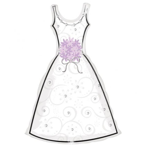XL Folienballon Brautkleid