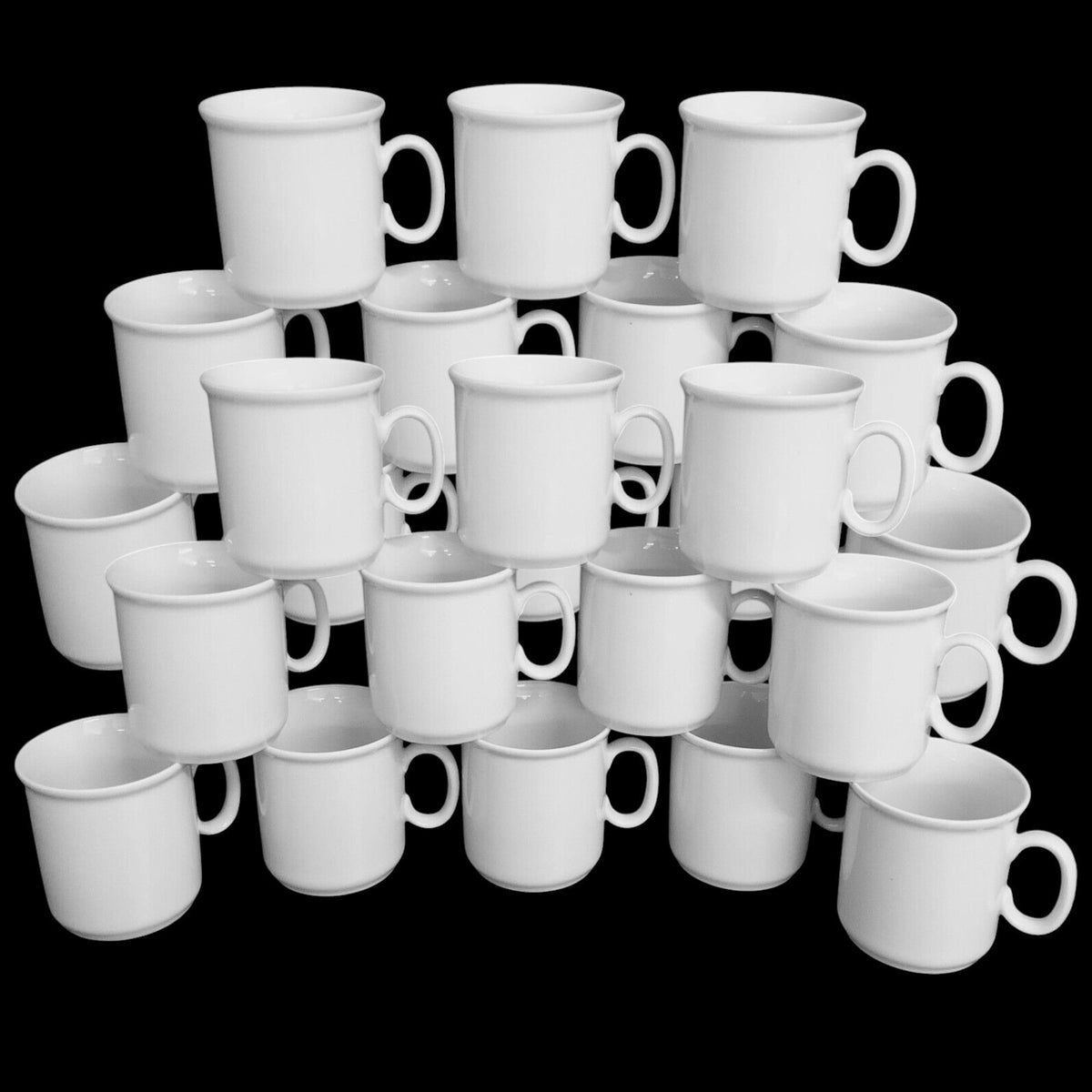 24 Stück Kaffeebecher 200ml Kaffee Becher klein Tasse Tassen Weiß B-Ware