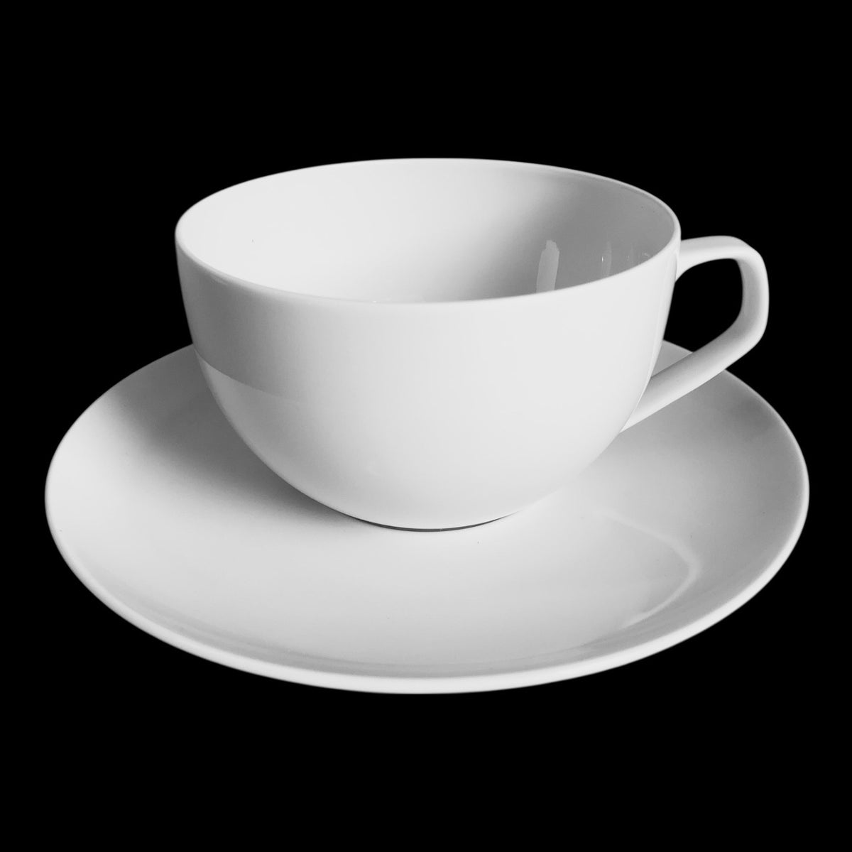 Kaffeetasse Kombitasse 2-tlg. m. Untertasse Tac Gropius Weiß Rosenthal Porzellan