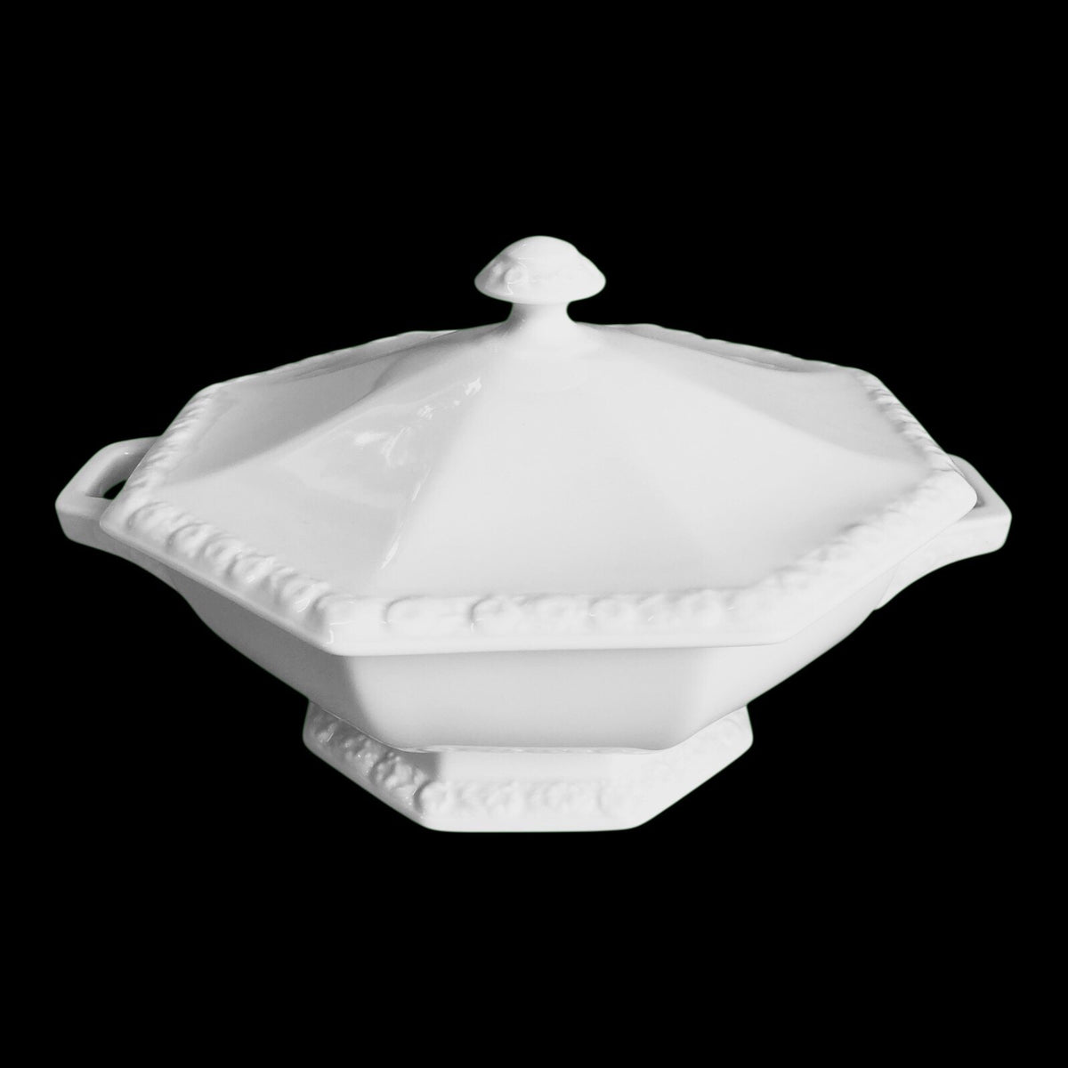 Schüssel mit Deckel 1,4l Maria Weiß Weiß Rosenthal Porzellan