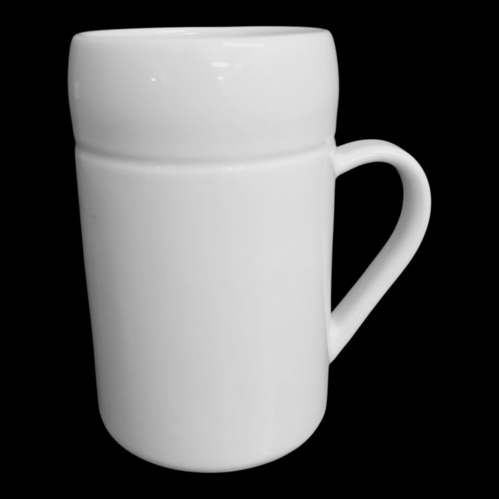 24 Stück Kaffeebecher Glühweinbecher 330ml Weiß Porzellan Glühwein Kaffee Tasse