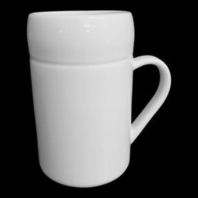 24 Stück Kaffeebecher Glühweinbecher 330ml Weiß Porzellan Glühwein Kaffee Tasse